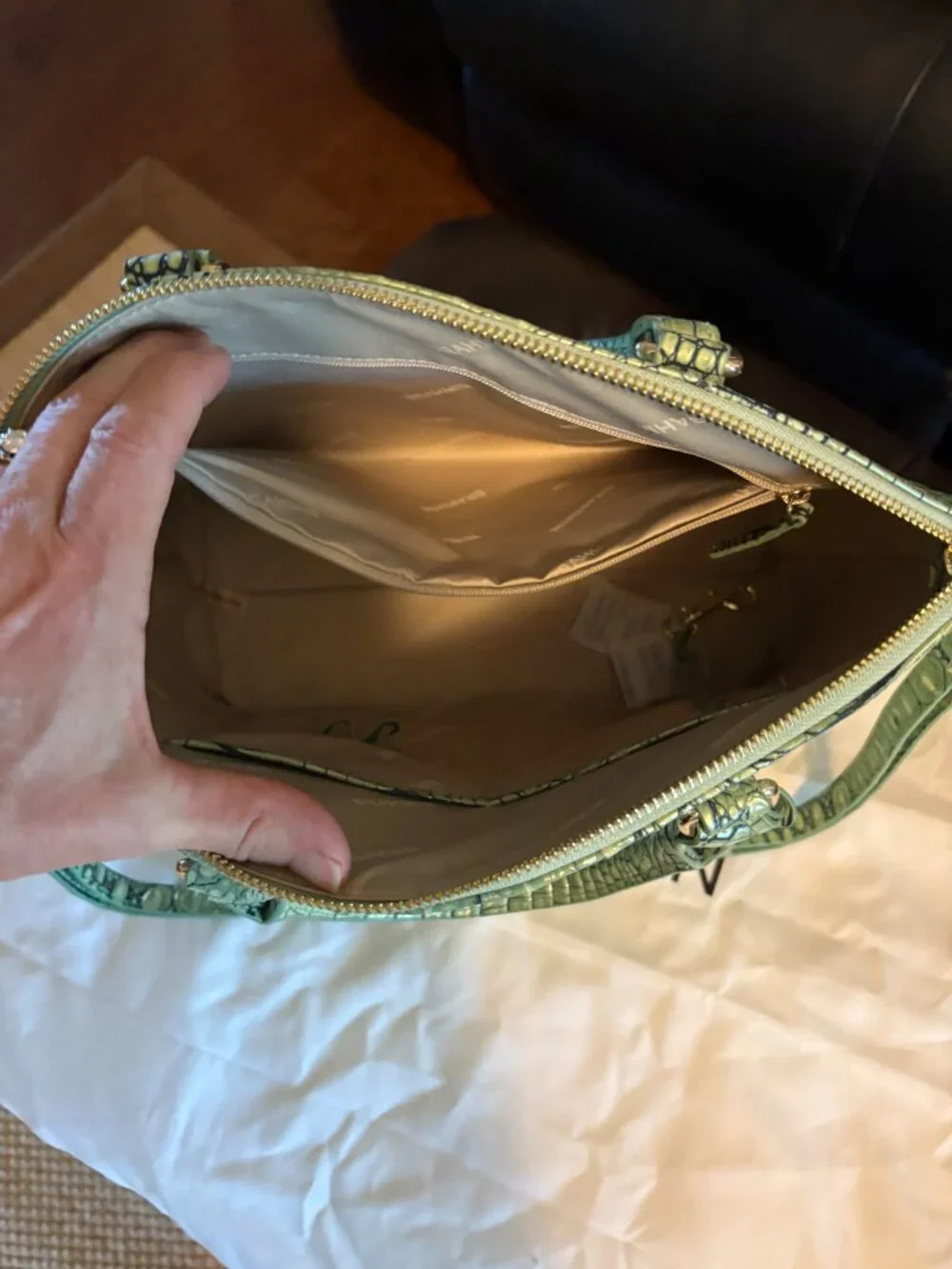 Green Brahmin Large Duxbury